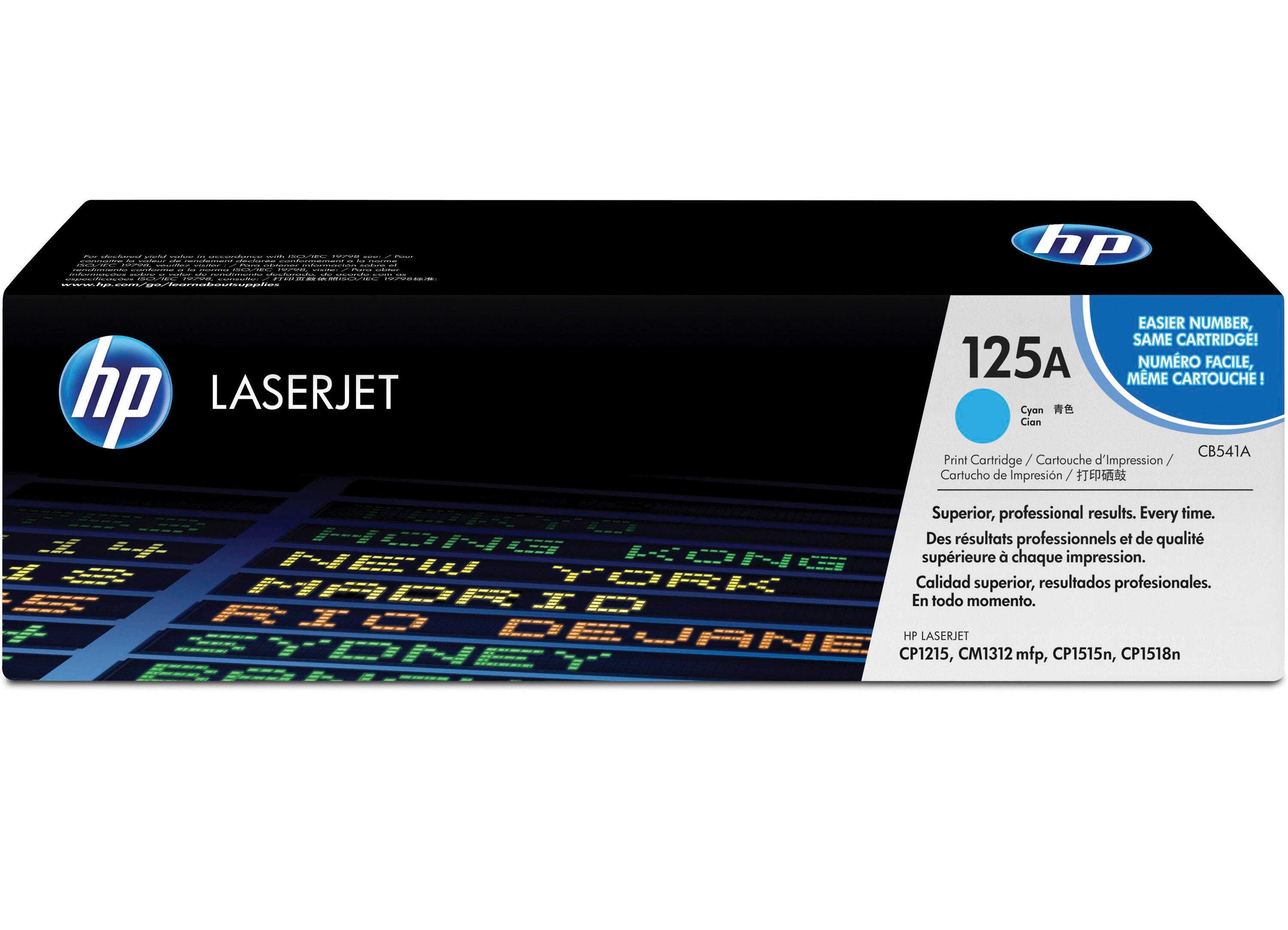 CARTRIDGE INK TONER HP HEWCB541A CYAN