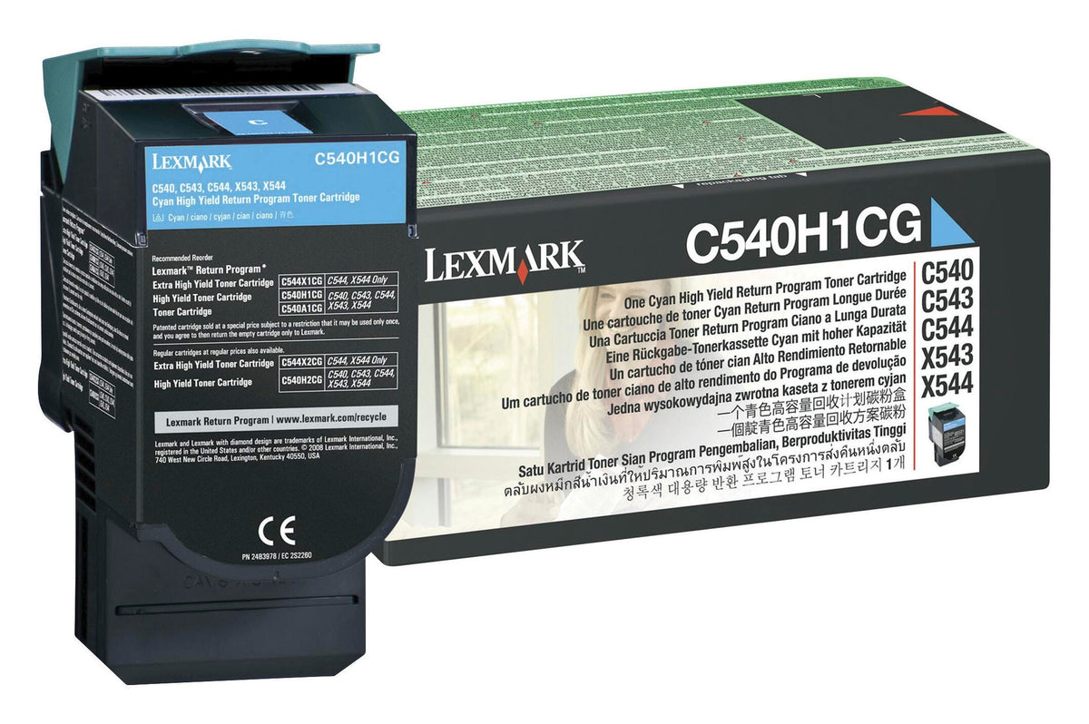 CARTRIDGE INK TONER LEXMARK LEXC540H1CG CYAN