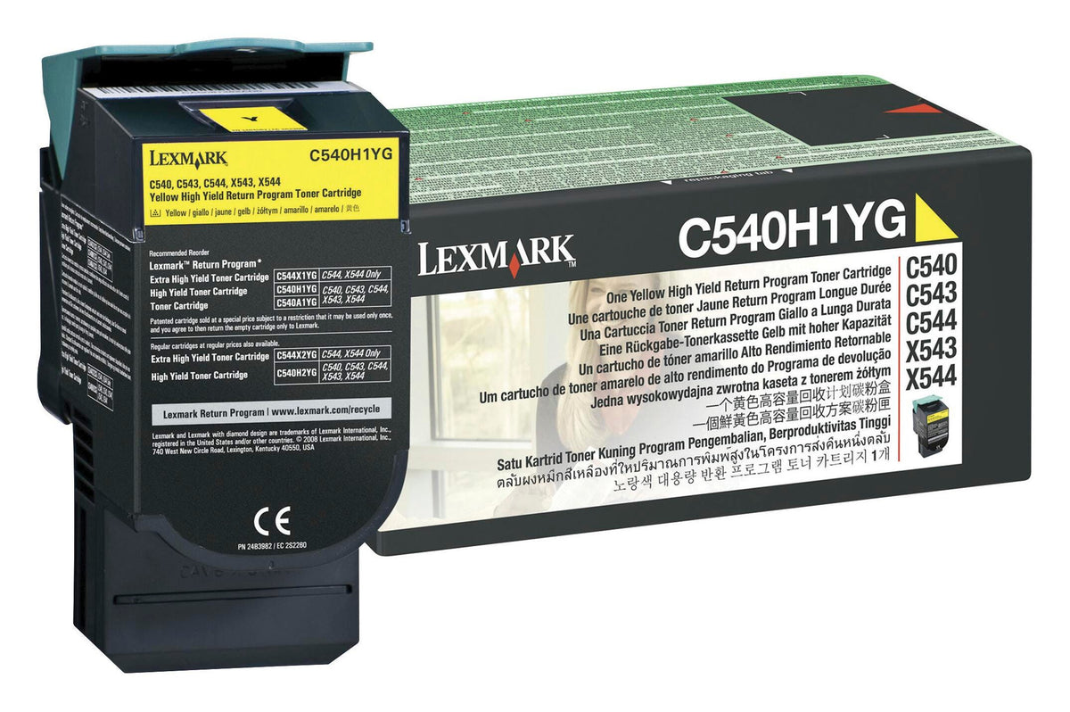 CARTRIDGE INK TONER LEXMARK LEXC540H1YG YELLOW