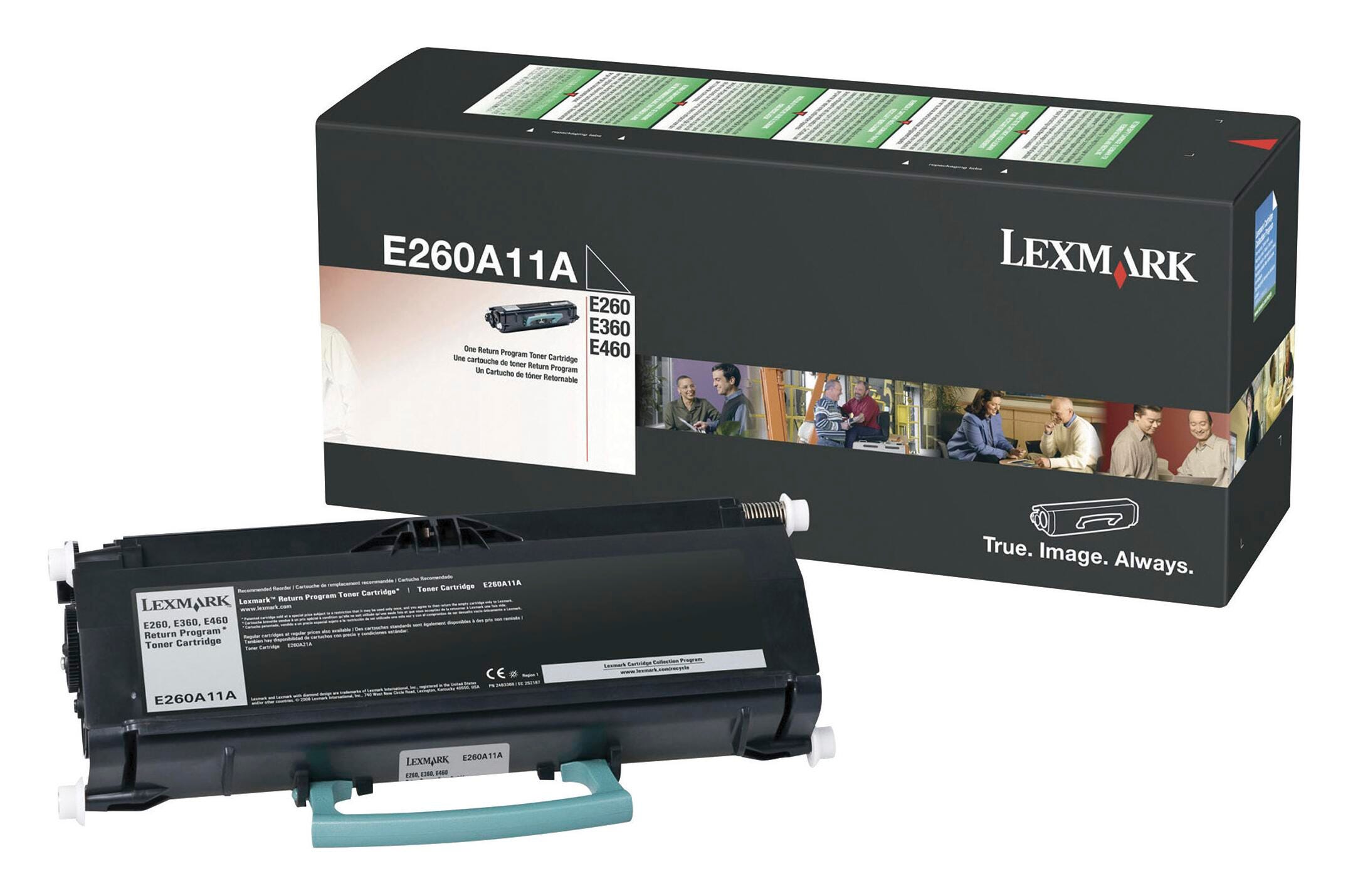 CARTRIDGE INK TONER LEXMARK LEXE260A11A BLACK
