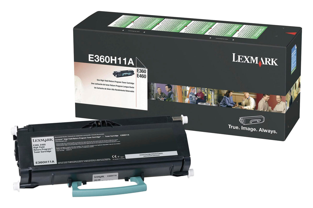 CARTRIDGE INK TONER LEXMARK LEXE360H11A BLACK
