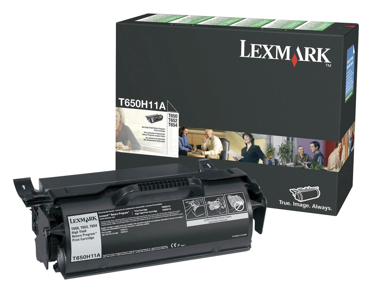 CARTRIDGE INK TONER LEXMARK LEXT650H11A BLACK