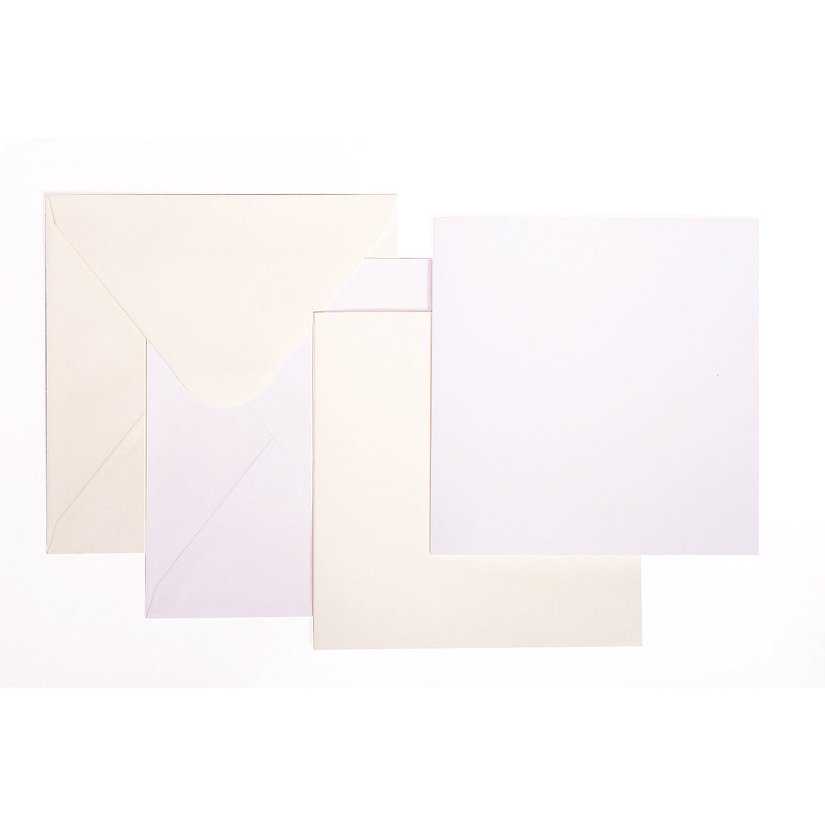 Card Blanks/Envelopes Square White