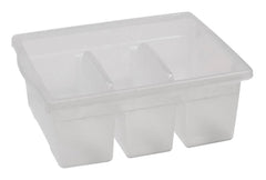 TOTE ROYAL DIVIDED TUB CLEAR