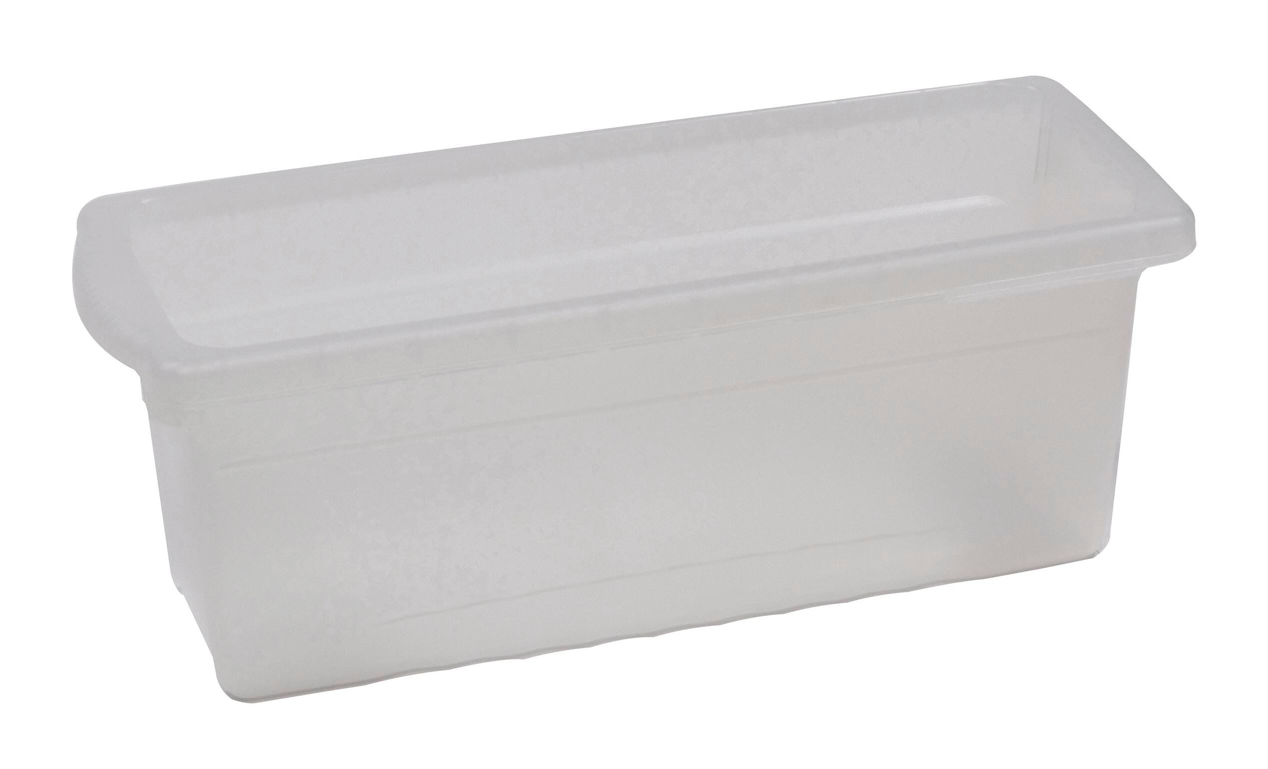 TOTE 6-1/2 W X 15-3/4 D X 6 H IN SMALL TUB - CLEAR