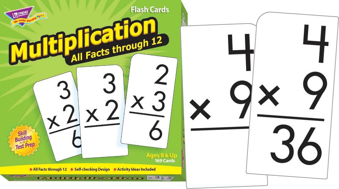 FLASH CARDS MULTIPLICATION 0-12 ALLFACTS