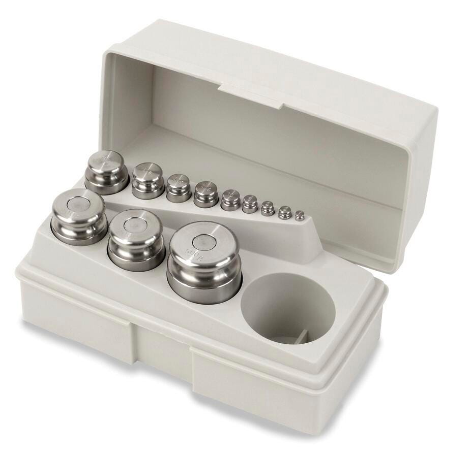 WEIGHT SET STAINLESS 1G-500G W/BOX ST/12
