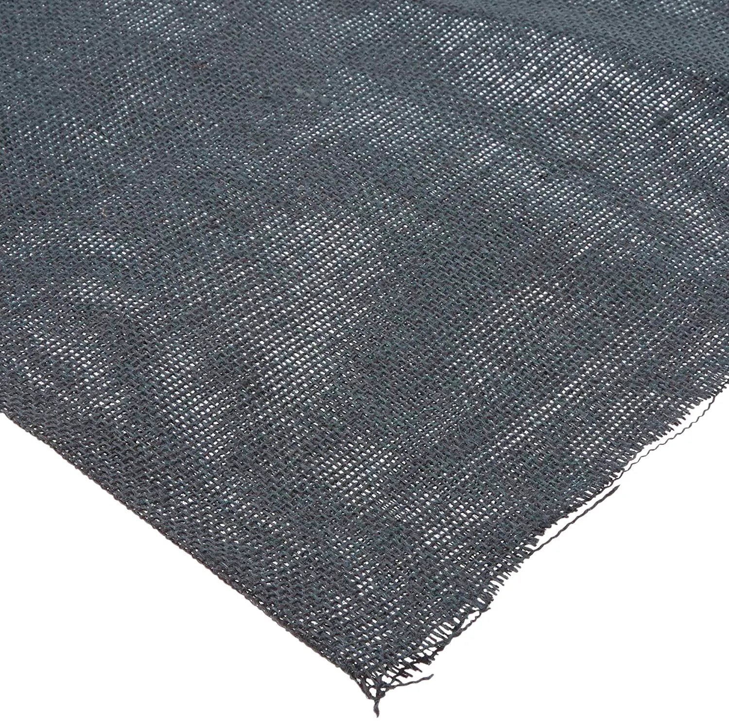 BURLAP DECORATOR 46 IN X 5 YD BLACK