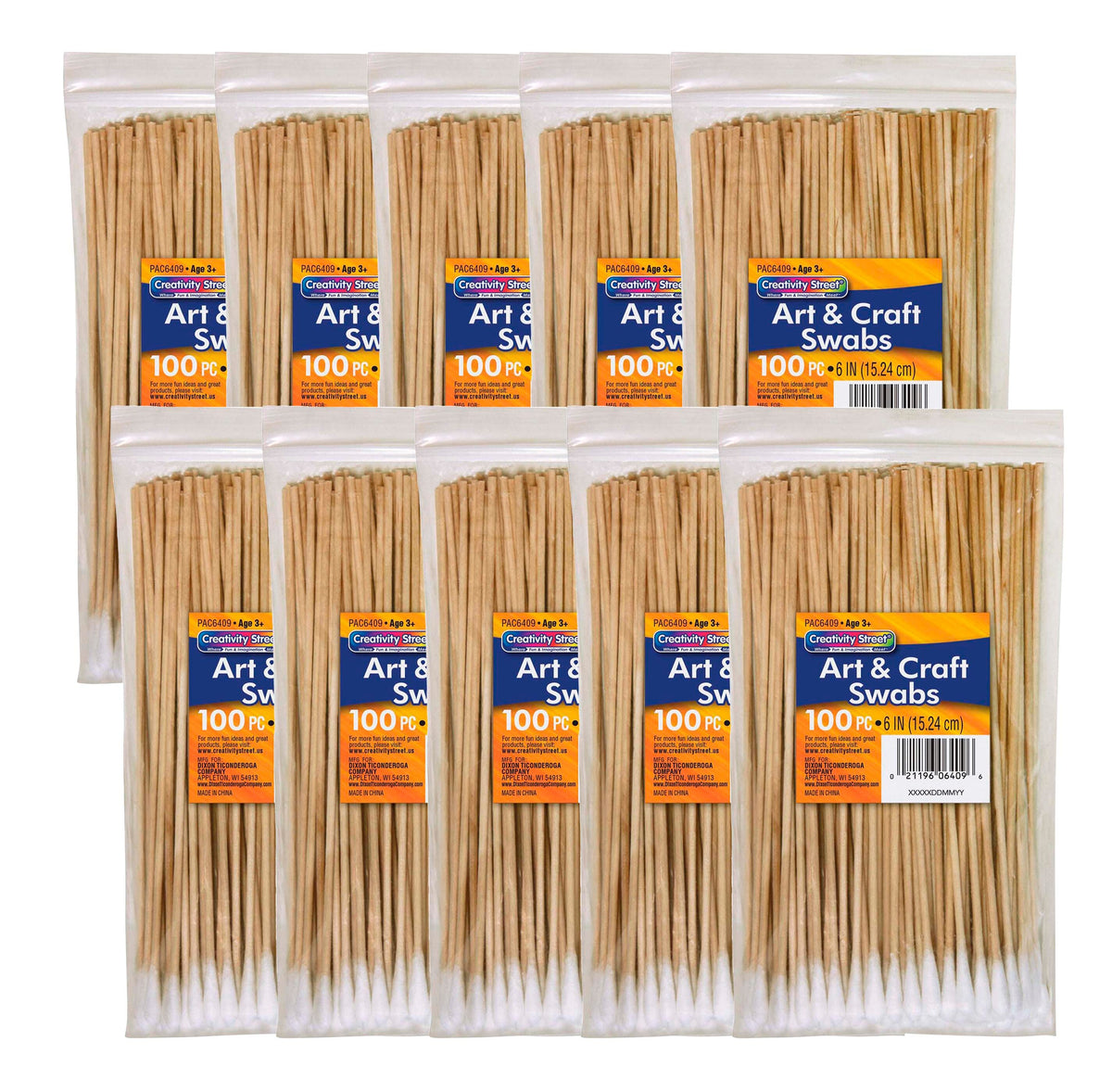 SWABS ART AND CRAFT 6 INCH PACK OF 1000