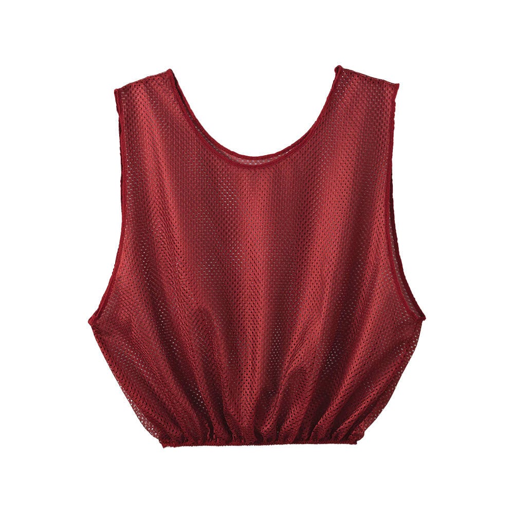 VEST MESH YOUTH MAROON