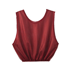 VEST MESH ADULT MAROON