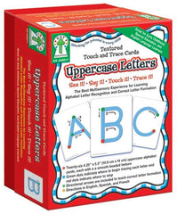 UPPERCASE LETTERS TEXTURED TOUCH AND TRACE CARDS