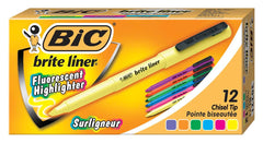 HIGHLIGHTER POCKET STYLE ASSORTED COLOR PACK OF 12