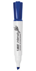 MARKER DRY ERASE BIC LOW ODOR CHISEL BLUE PACK OF 12