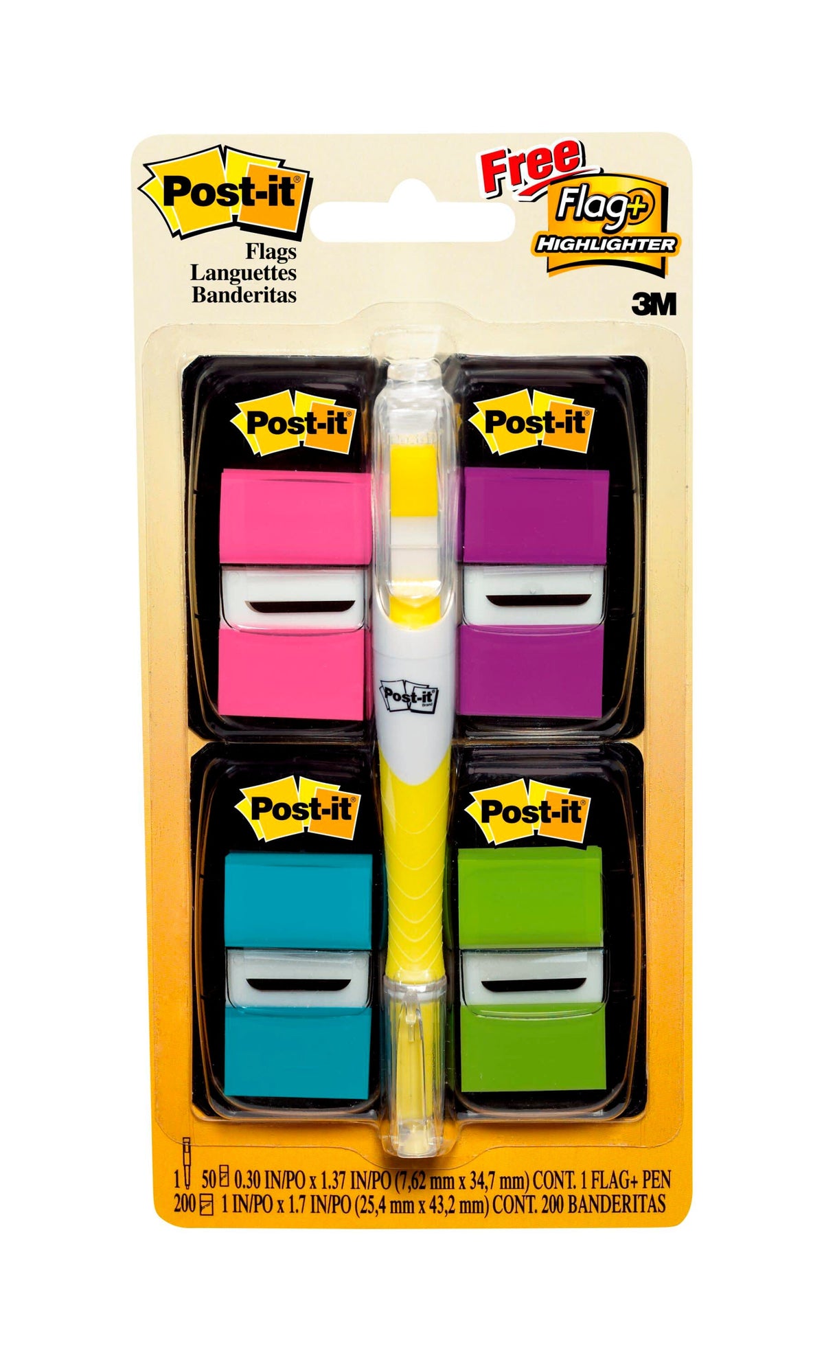 FLAGS POST-IT 680-PPBGVA 1 X 1.71 (25.4 MM X 43.2 MM)