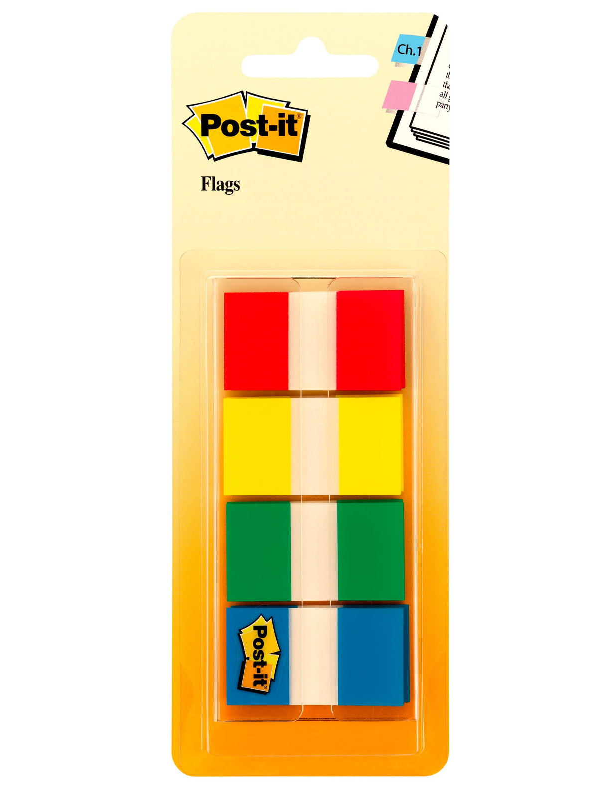 FLAGS POST-IT 680-RYGB2 .945 X 1.7 (23.8 MM X 43.2 MM)