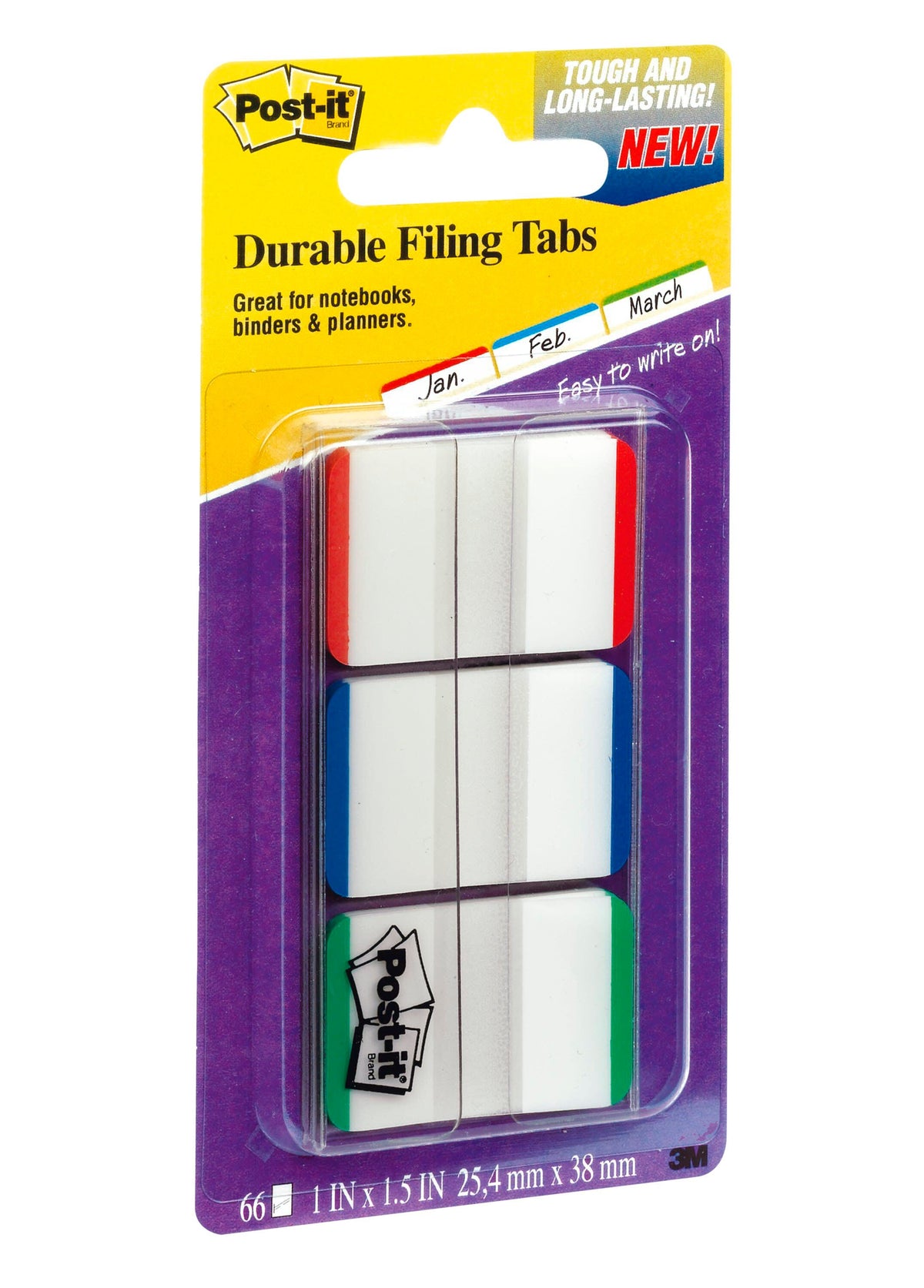 FLAGS POST-IT DURABLE TABS 686L-GBR 1 X 1.5 IN