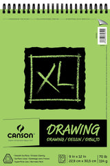 PAD DRAWING CANSON XL TOP WIRE 9X12 IN 70 LB 60 SHTS