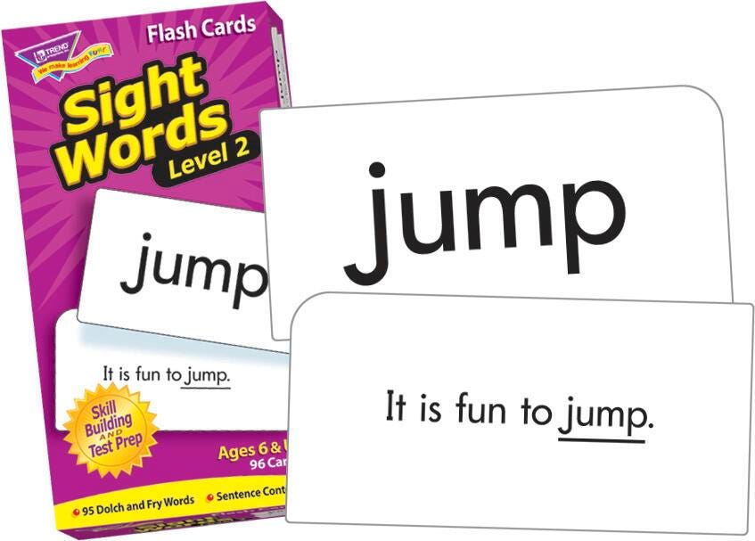 FLASH CARDS SIGHT WORDS - LEVEL 2