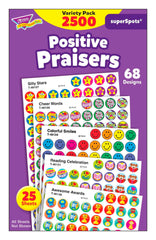 STICKERS POSITIVE PRAISERS PACK OF 2500