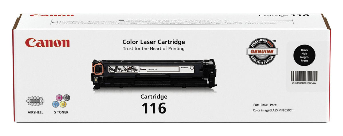 CARTRIDGE INK TONER CANON CNMCRTDG116BK BLACK