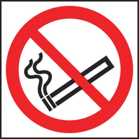 Sign No Smoking Symbol 80X80Mm Rigid
