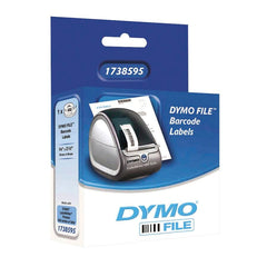 LABEL BARCODE 3/4X2-1/2 IN WHITE ROLL OF 450 DYM1738595