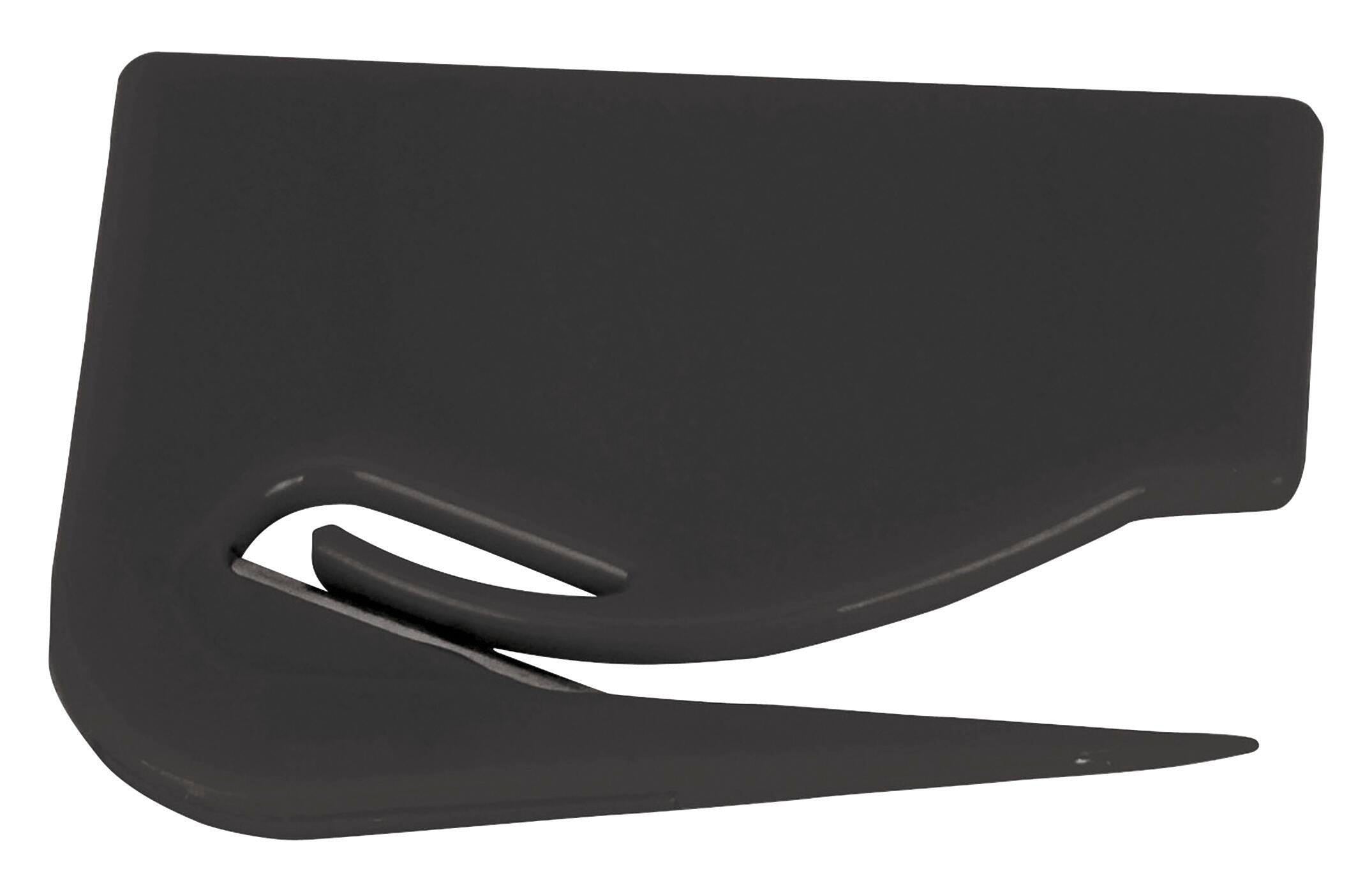 LETTER OPENER PLASTIC 2-1/10X2-7/10 IN BLACK