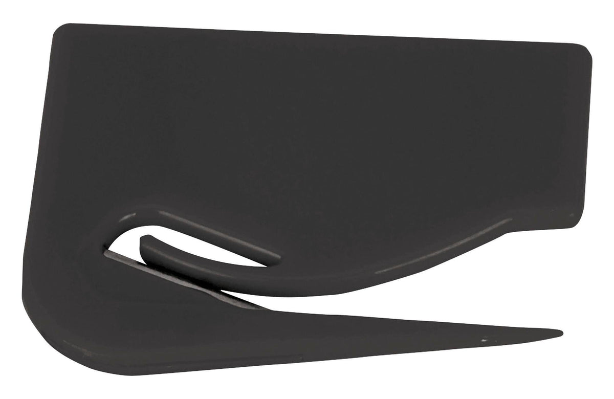 LETTER OPENER PLASTIC 2-1/10X2-7/10 IN BLACK