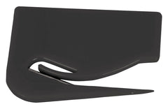 LETTER OPENER PLASTIC 2-1/10X2-7/10 IN BLACK
