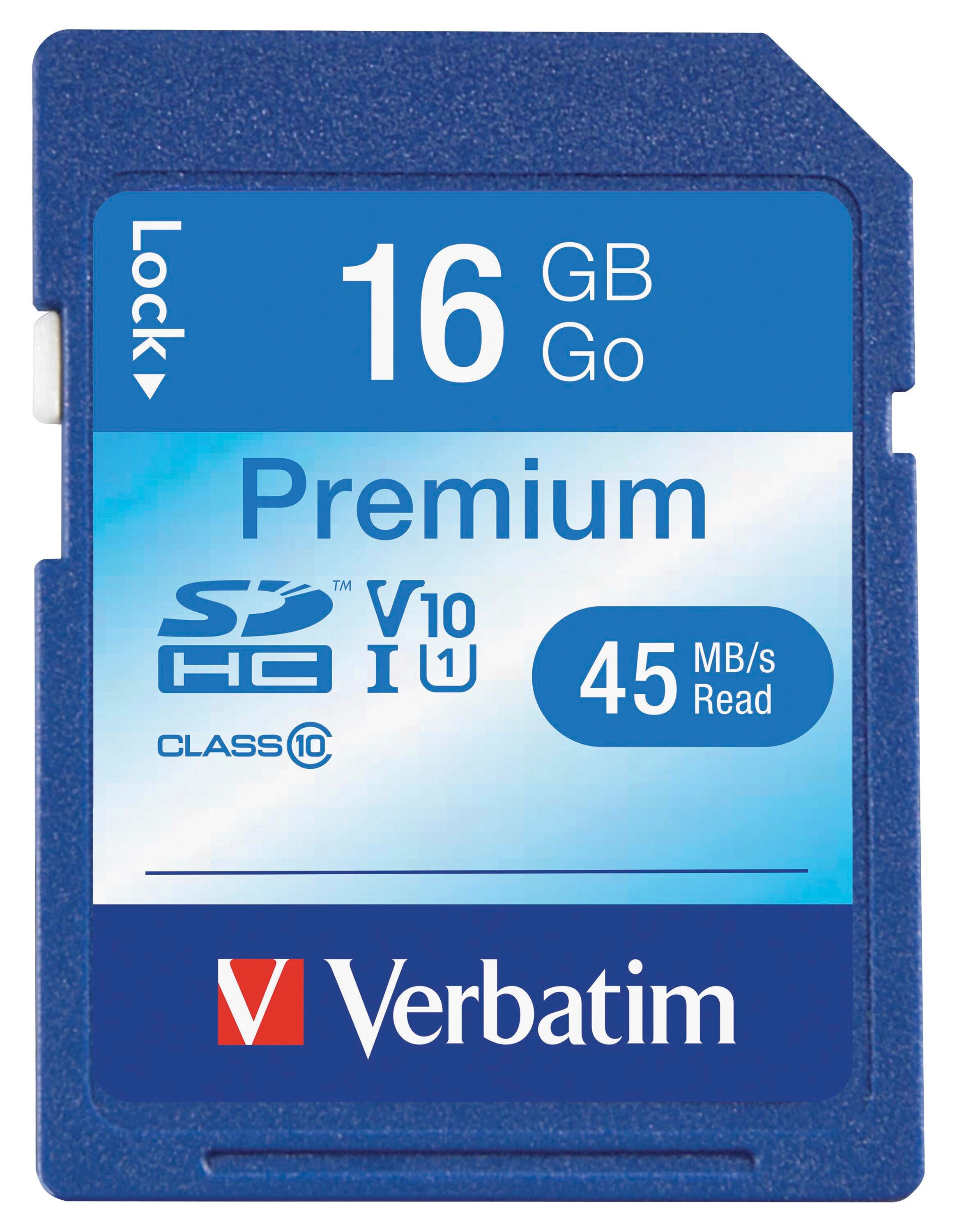 CARD MEMORY SDHC 16 GB VERBATIM VER96808