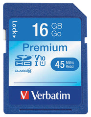 CARD MEMORY SDHC 16 GB VERBATIM VER96808