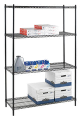 SHELVING WIRE STARTER KIT 4 SHELVES/4 POSTS 72X36X24 LLR69145