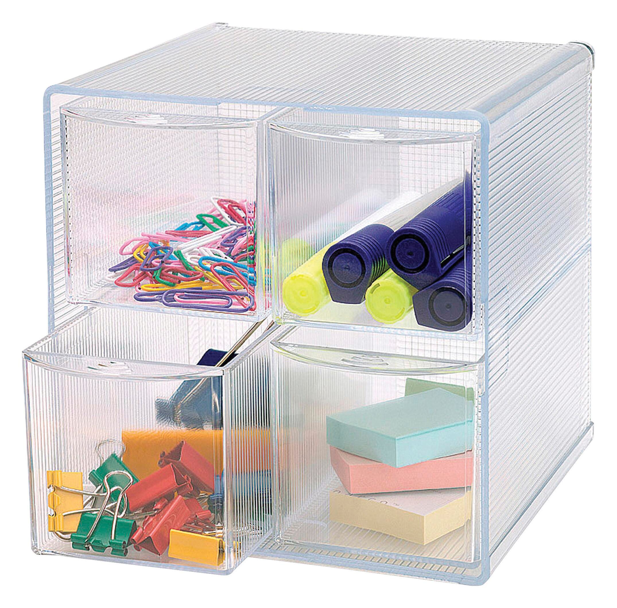 ORGANIZER STORAGE 4-DRAWER CLEAR SPR82977