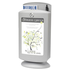 SUGGESTION BOX W/LOCK 2/KEYS WALL MOUNTABLE 7X5X14-1/2 GY