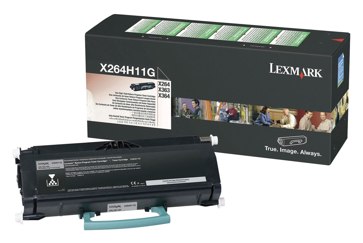 CARTRIDGE INK TONER LEXMARK LEXX264H11G BLACK