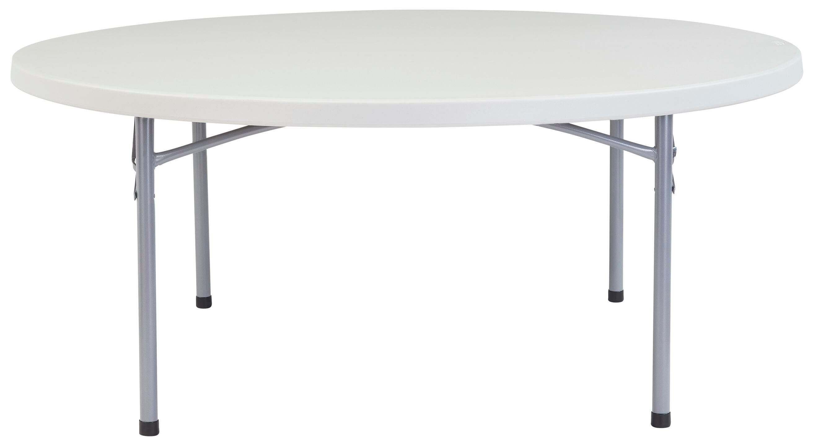 TABLE FOLDING LIGHTWEIGHT BLOW MOLDED PLASTIC 71 INCH ROUND