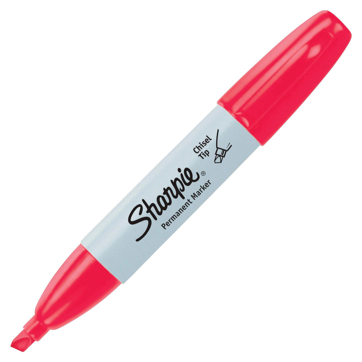 MARKER PERMANENT SHARPIE CHISEL RED PACK OF 12
