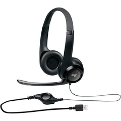 HEADSET ON-EAR USB BLACK LOGITECH H390 LOG981000014