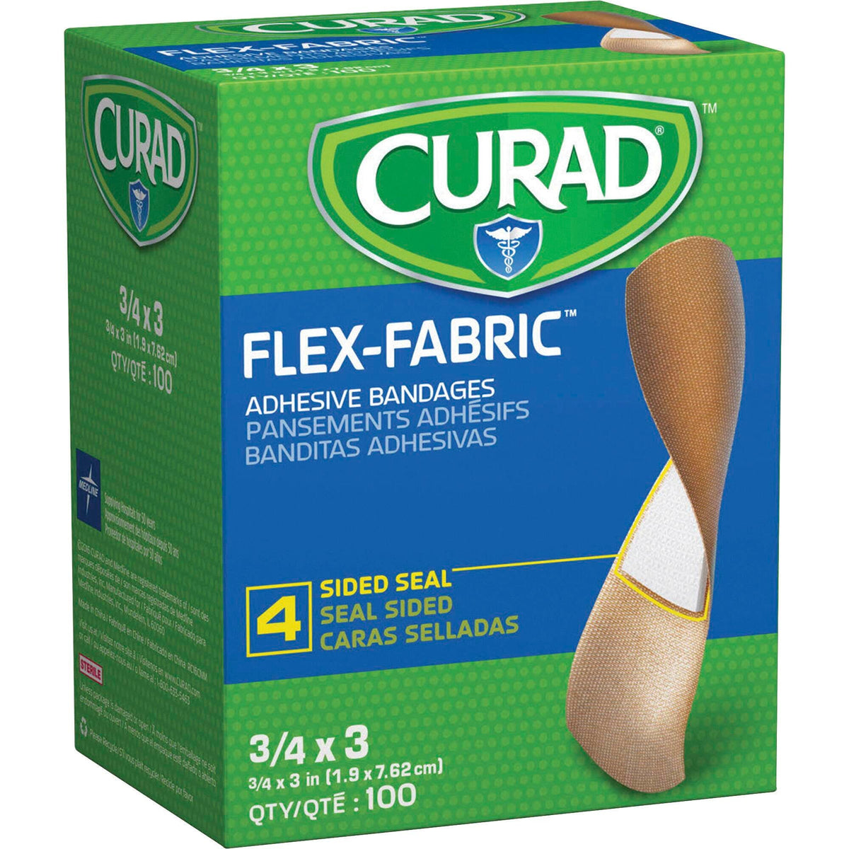 BANDAGE ADHESIVE WOVEN FLEX FABRIC MIINON25650 PACK OF 100