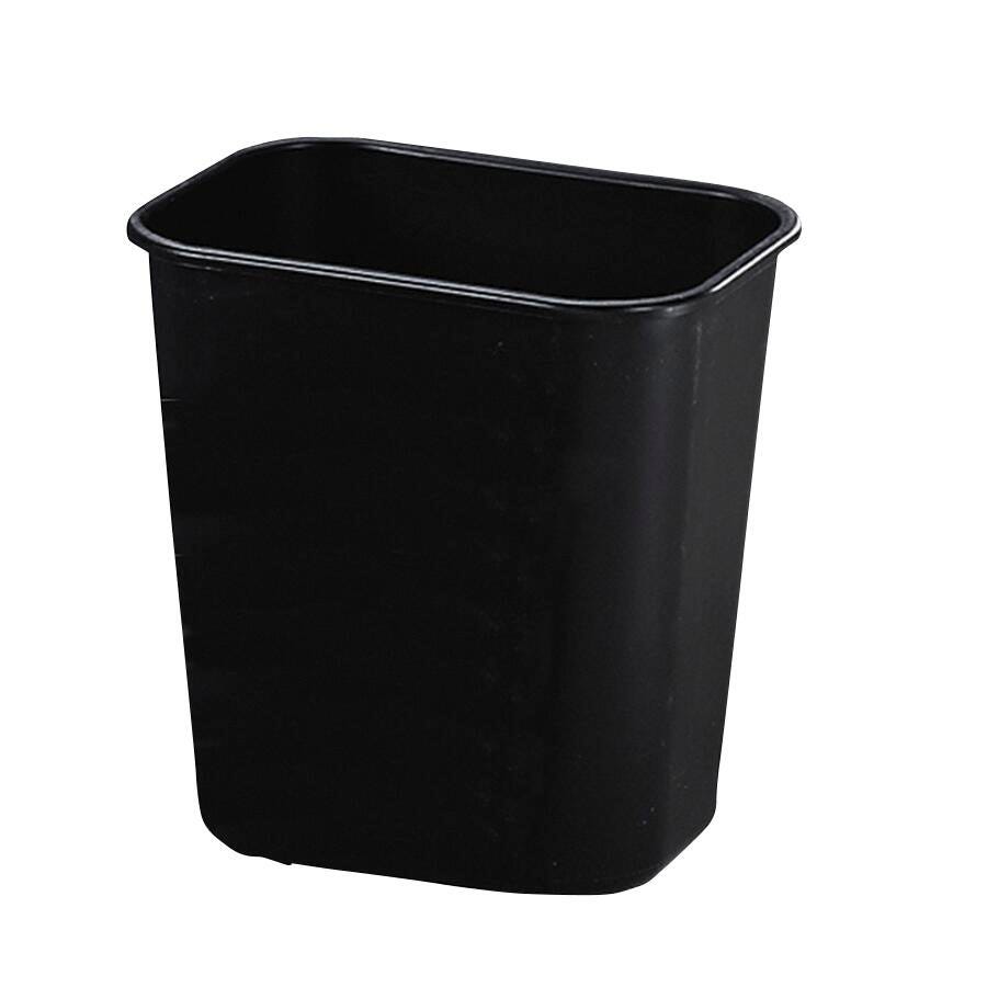 RECEPTACLE - STANDARD DESKSIDE WASTEBASKET - 3-1/4 GALLON CAPACITY - 8-3/10 W X 11-2/5 D X 12 H IN - BLACK COLOR - EACH