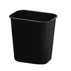RECEPTACLE - STANDARD DESKSIDE WASTEBASKET - 3-1/4 GALLON CAPACITY - 8-3/10 W X 11-2/5 D X 12 H IN - BLACK COLOR - EACH