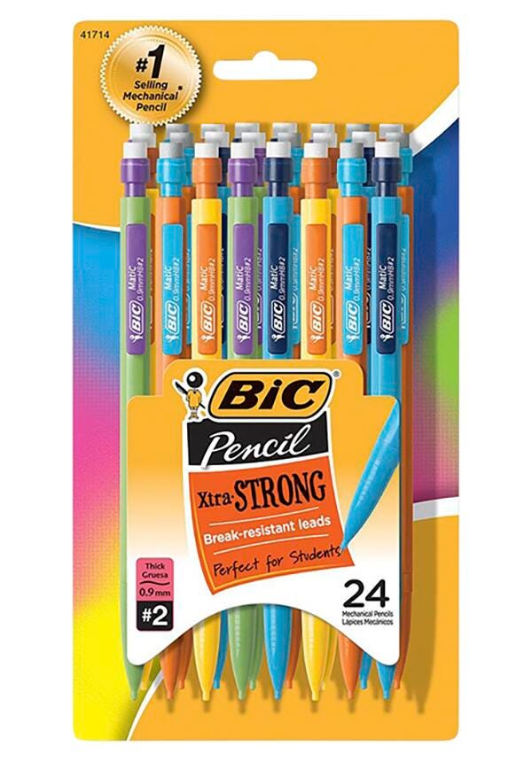 PENCIL MECHANICAL WITH ASSORTED BARREL 0.9MM PACK OF 24