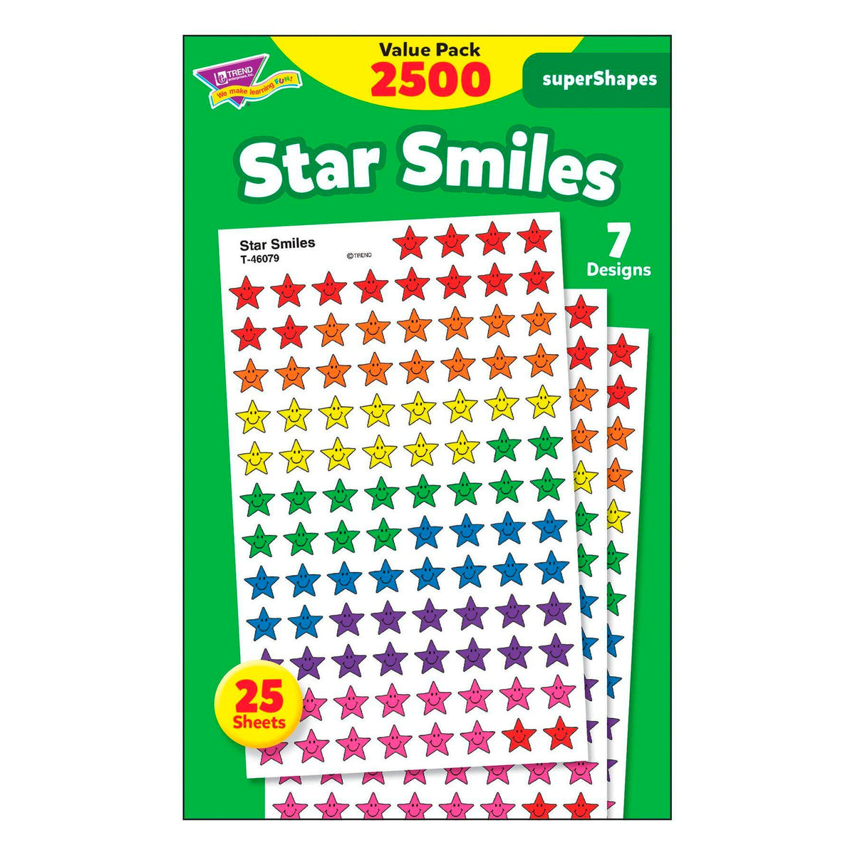 STICKERS STAR SMILES VALUE PACK OF 2500
