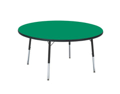 TABLE - CLASSROOM SELECT - ROUND ACTIVITY TABLE - 60 DIA IN - SPECIFY PRODUCT HEIGHT - LAMINATE - T-MOLD - SPECIFY TOP COLOR - SPECIFY EDGE COLOR - SPECIFY LEG COLOR - STANDARD