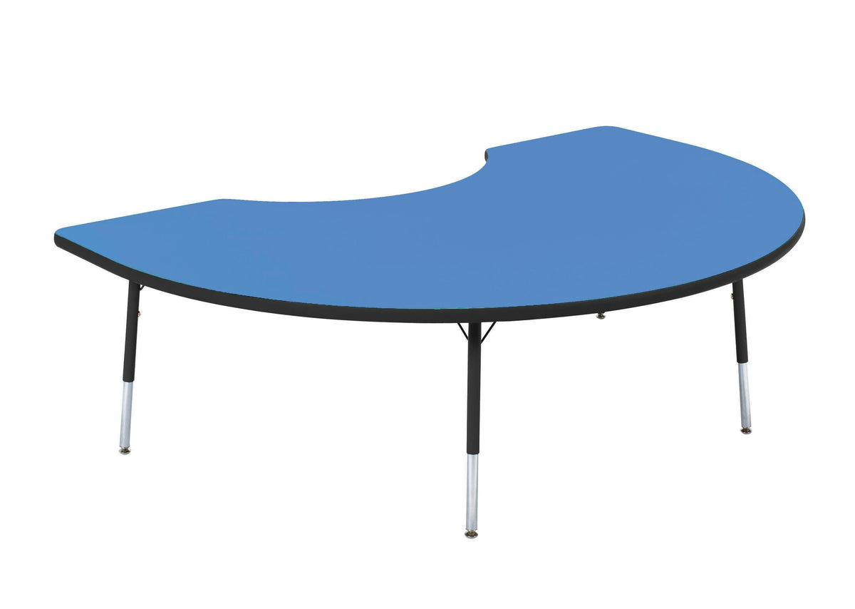 TABLE - CLASSROOM SELECT - KIDNEY ACTIVITY TABLE - 96 W X 48 D IN - SPECIFY PRODUCT HEIGHT - LAMINATE - T-MOLD - SPECIFY TOP COLOR - SPECIFY EDGE COLOR - SPECIFY LEG COLOR - STANDARD