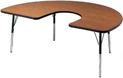 TABLE - CLASSROOM SELECT - HORSESHOE ACTIVITY TABLE - 60 W X 66 D IN - SPECIFY PRODUCT HEIGHT - LAMINATE - T-MOLD - SPECIFY TOP COLOR - SPECIFY EDGE COLOR - SPECIFY LEG COLOR - STANDARD