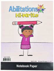 ABILITATIONS PAPER LOOSE LEAF NOTEBOOK HI WRITE PACK OF 100 PAGES - 50 SHTS