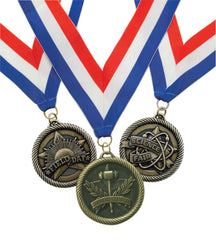 MEDALS.RECOGNITION.NECK RIBBON..RED/WHITE/BLUE.HR1