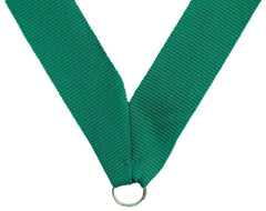 MEDALS.RECOGNITION.NECK RIBBON..KELLY GREEN.HR10